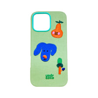 Cute fairy tale embroidered phone case by TRLab Shop featuring colorful fairy tale design and intricate embroidery on a protective case.