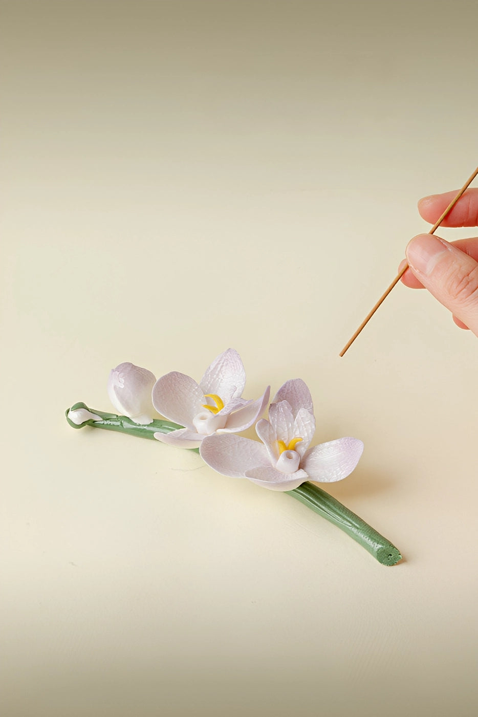 Handcrafted Magnolia Incense Holder