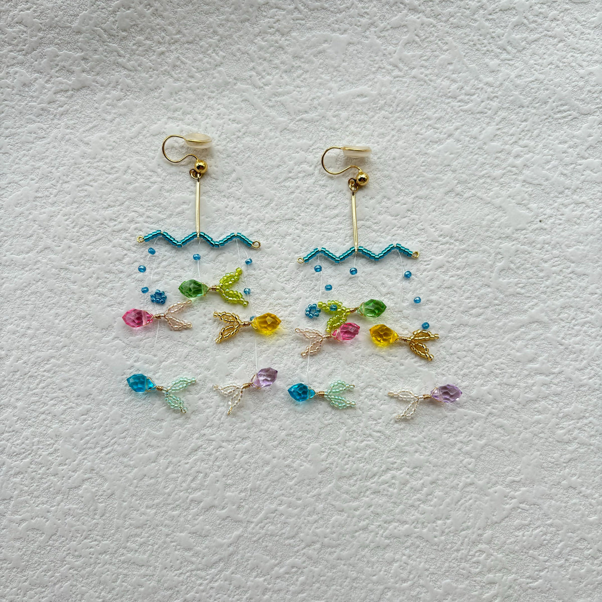 Minimalist-Style Underwater Fish Earrings