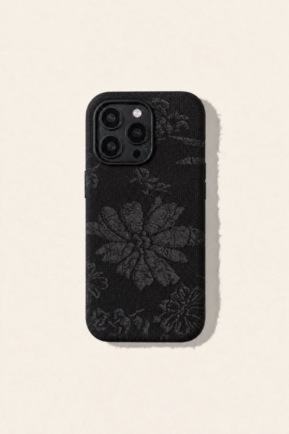 Lace floral texture phone case by TRLab Shop featuring intricate lace and floral design, fits smartphones securely.