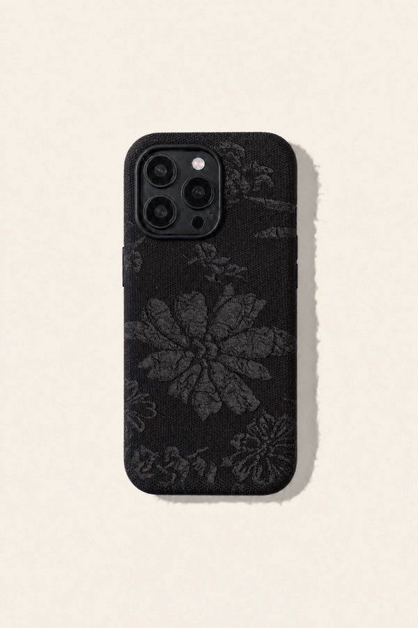 Lace floral texture phone case by TRLab Shop featuring intricate lace and floral design, fits smartphones securely.