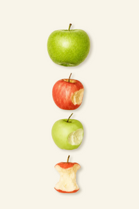 Colorful wax scent set by MOMAEK featuring sculptural apple-shaped scented wax pieces and a spray for aromatic use.