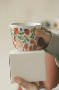 Painted Fruit White Ceramic Cups & Mugs