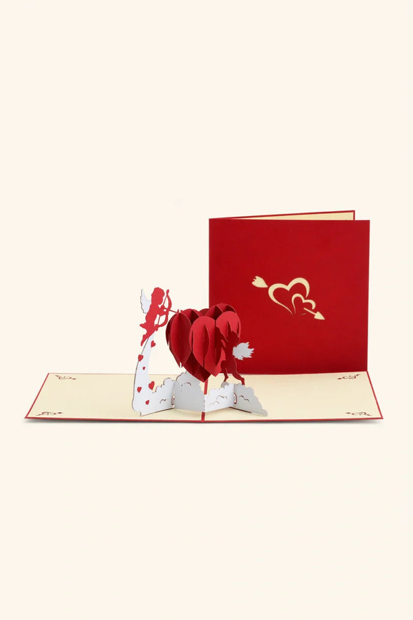 Cupid's Love 3D Pop Up Paper Art Greeting Card