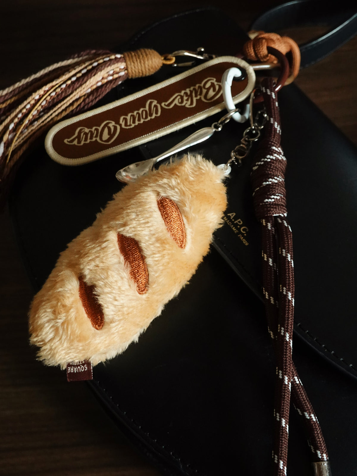 Plush Bread Keychain & Phone Charm - TRLab Shop