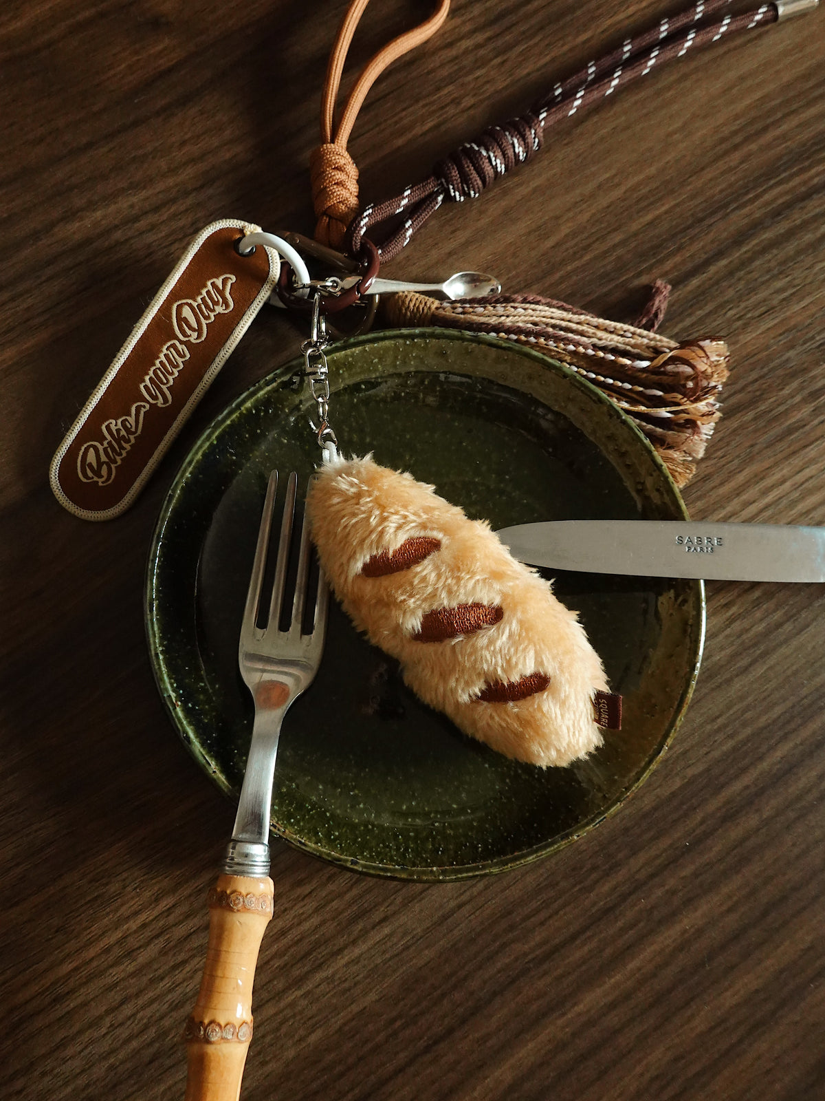 Plush Bread Keychain & Phone Charm - TRLab Shop