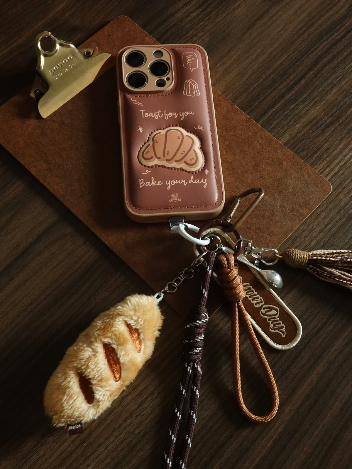Plush Bread Keychain & Phone Charm - TRLab Shop