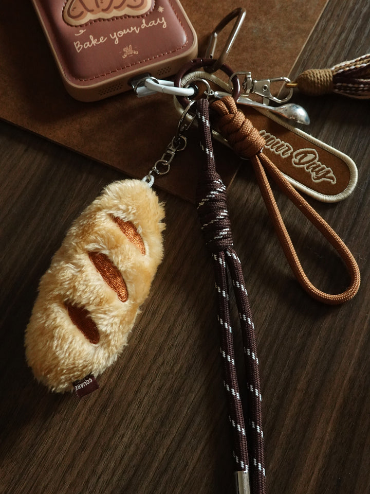 Plush Bread Keychain & Phone Charm