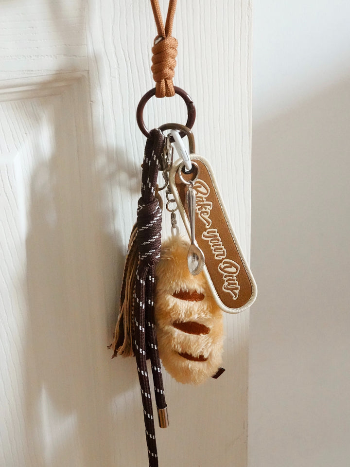 Plush Bread Keychain & Phone Charm