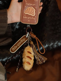 Plush Bread Keychain & Phone Charm
