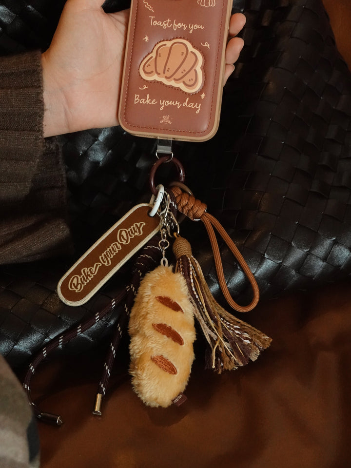 Plush Bread Keychain & Phone Charm