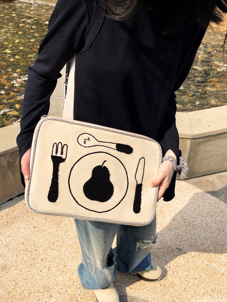 Pear Placemat Laptop Messenger Bag - TRLab Shop