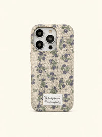 Flax Purple Floral Phone Case
