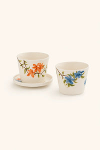 Floral Ceramic Tumbler