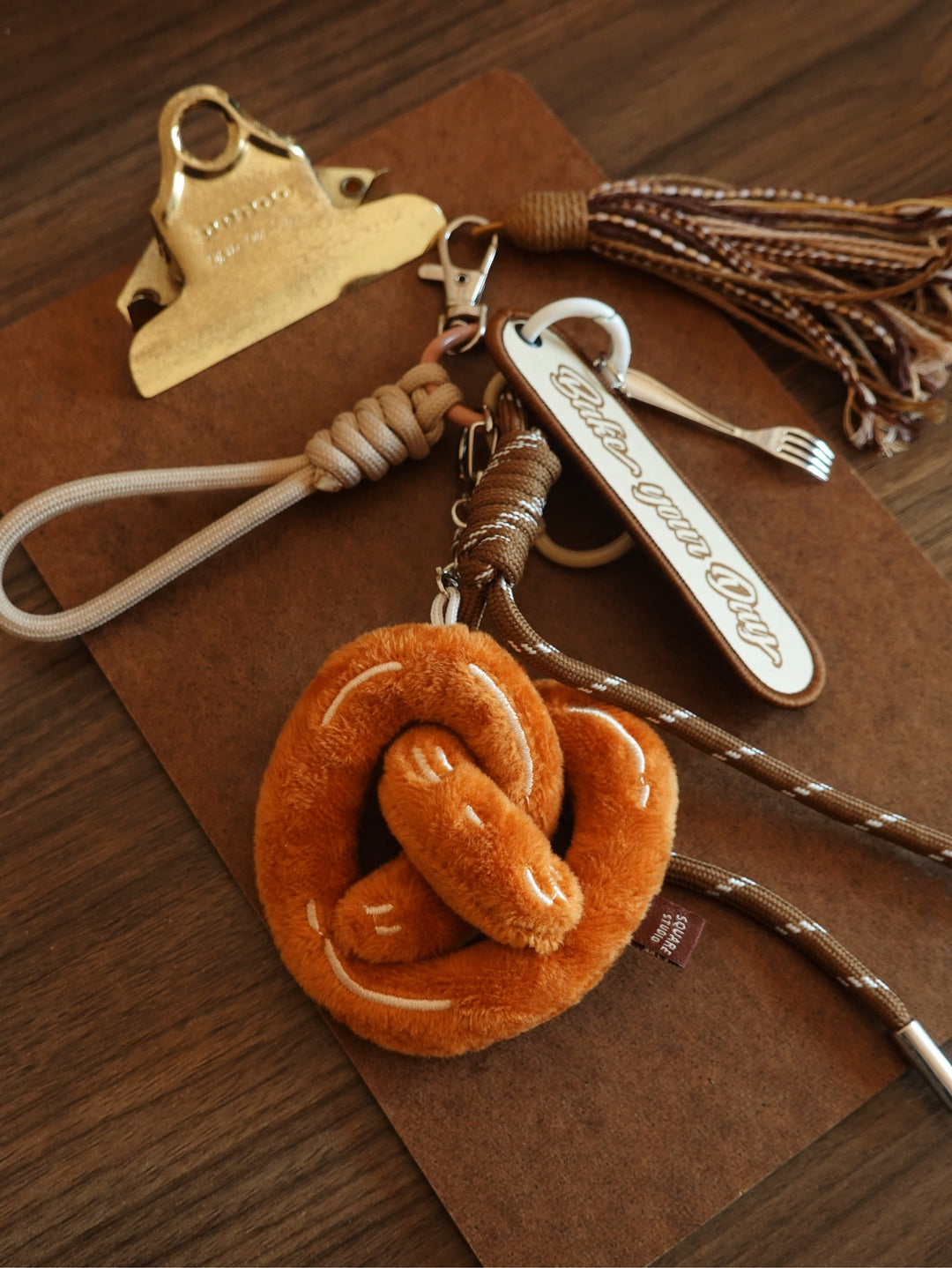 Plush Bread Keychain & Phone Charm