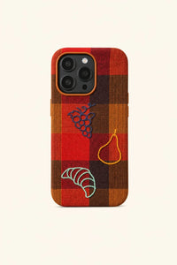 Fruit & Bread Embroidered Phone Case