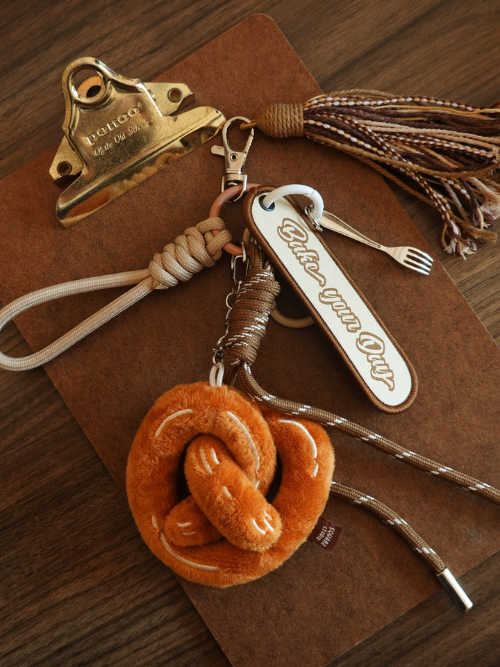 Plush Bread Keychain & Phone Charm