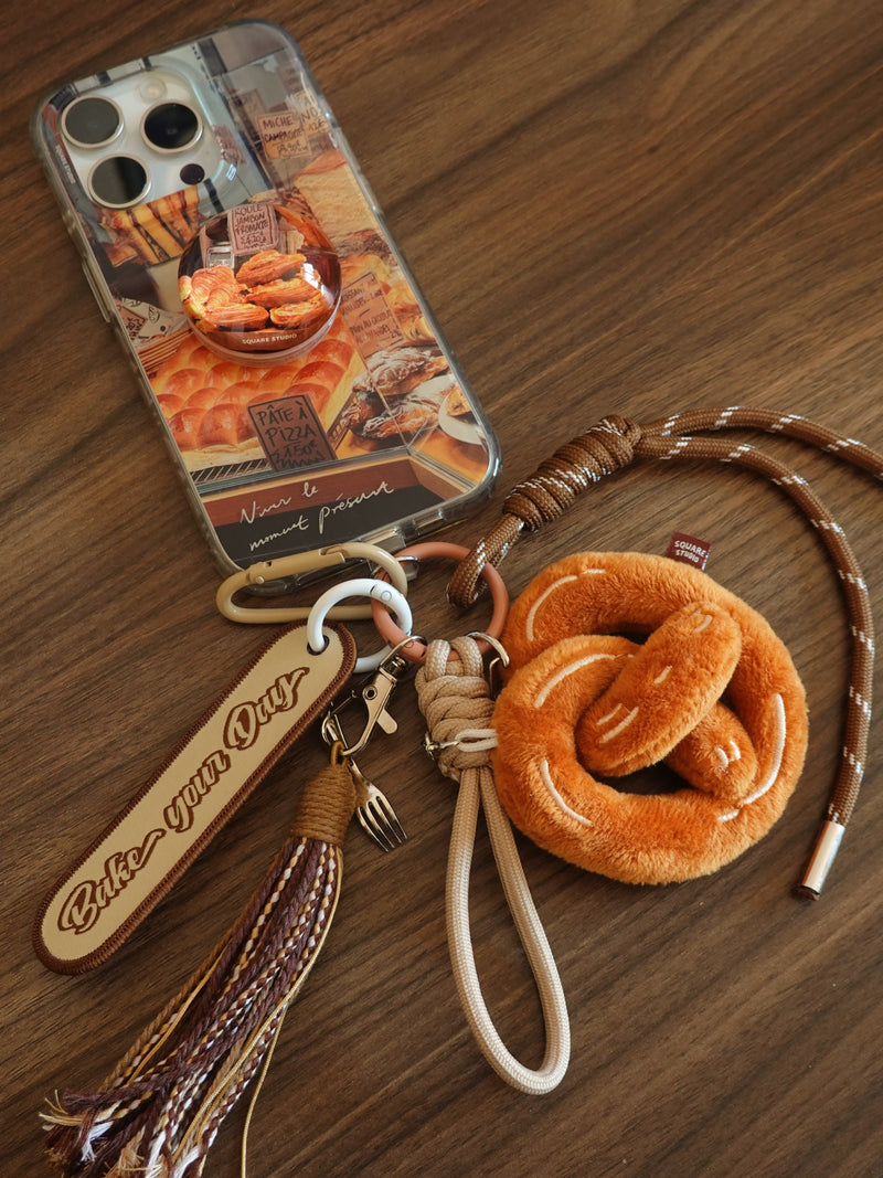 Plush Bread Keychain & Phone Charm - TRLab Shop