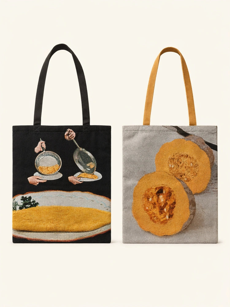 Sac fourre-tout citrouille en deux