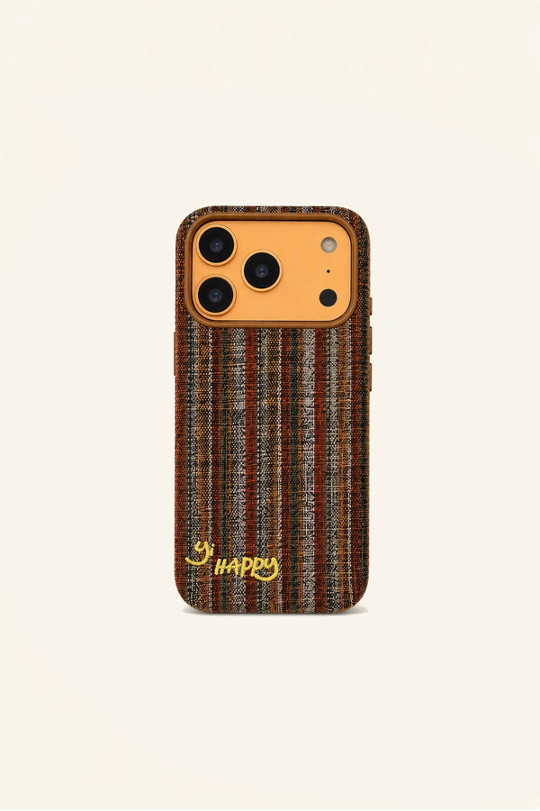 Happy Letters Embroidered Magsafe Phone Case