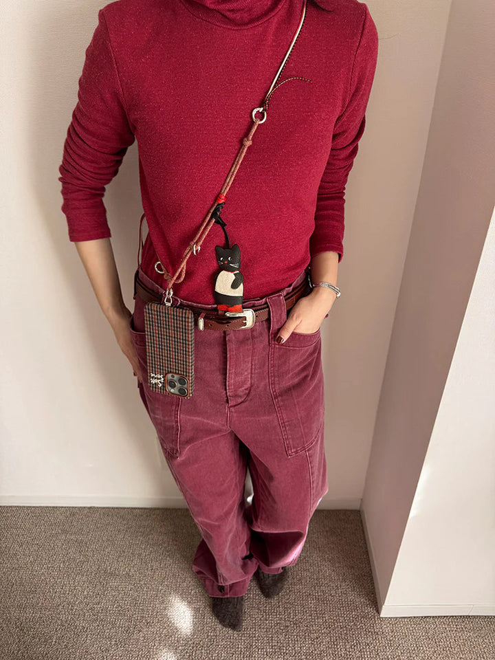 Black Cat Adjustable Crossbody Strap