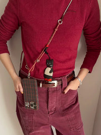 Black Cat Adjustable Crossbody Strap