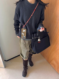 Black Cat Adjustable Crossbody Strap