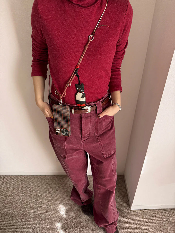 Black Cat Adjustable Crossbody Strap