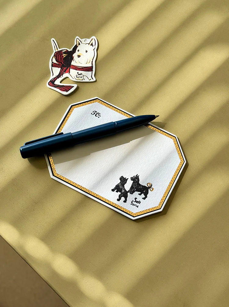 Gold-Embossed Puppy Greeting Card - TRLab Shop