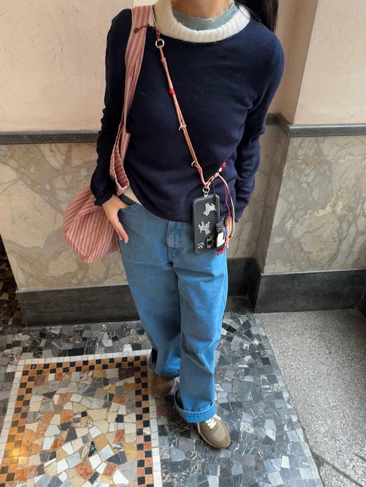 Black Cat Adjustable Crossbody Strap