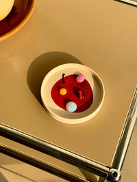 Red Apple Small Ceramic Plate