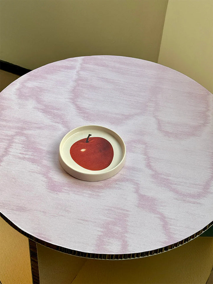 Red Apple Small Ceramic Plate