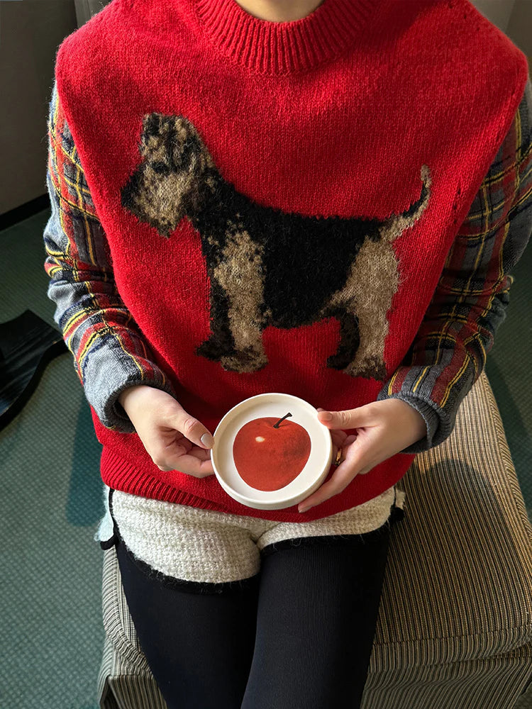 Red Apple Small Ceramic Plate