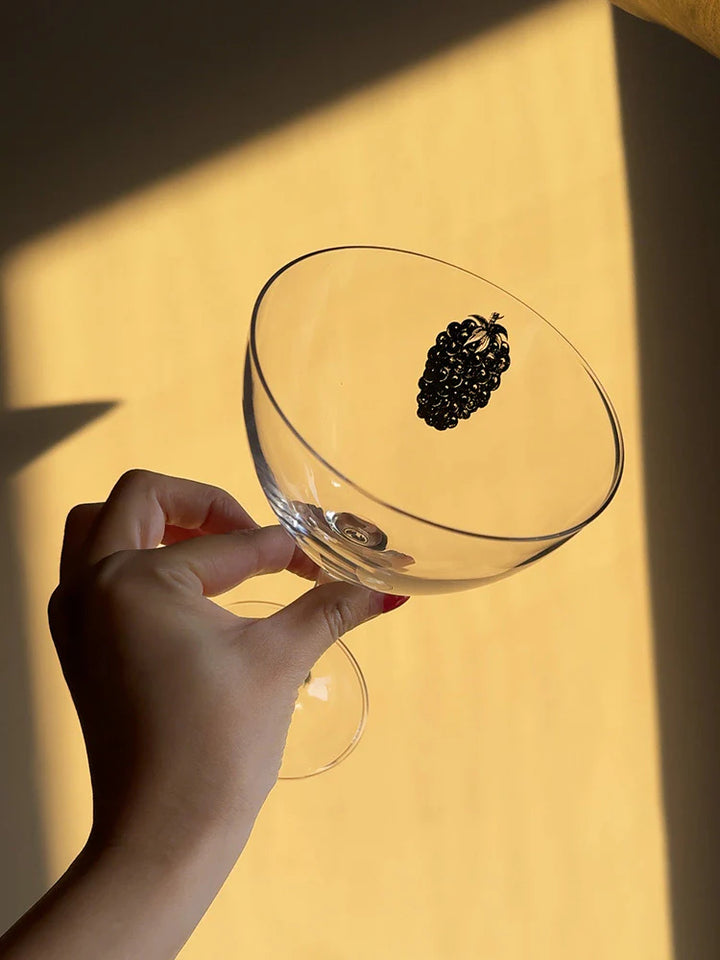 Linear Fruit Tinted Glass Wine Goblet - TRLab Shop