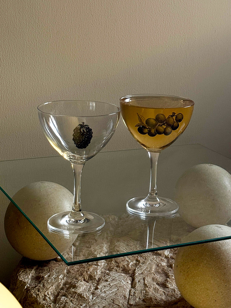 Linear Fruit Tinted Glass Wine Goblet - TRLab Shop