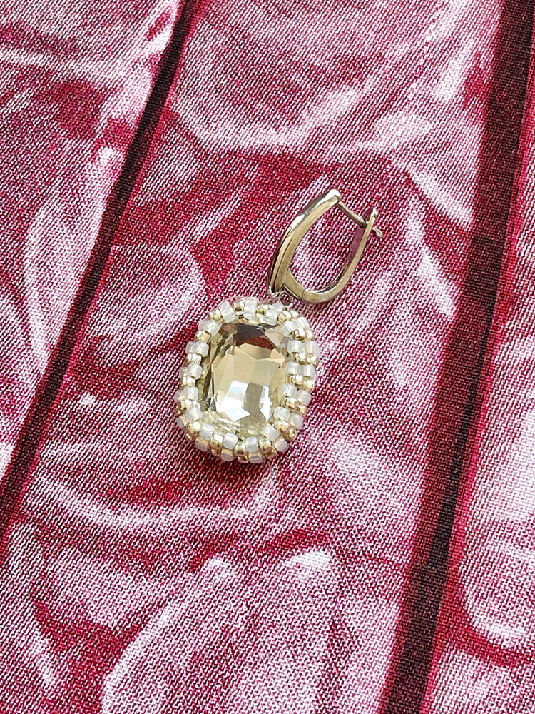 Beaded Gem Earrings - TRLab Shop
