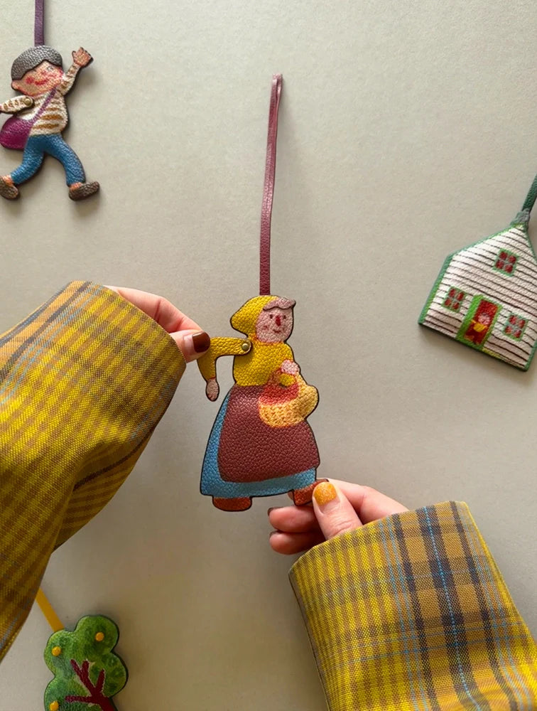 Magic Puppet Town 3D Leather Charm