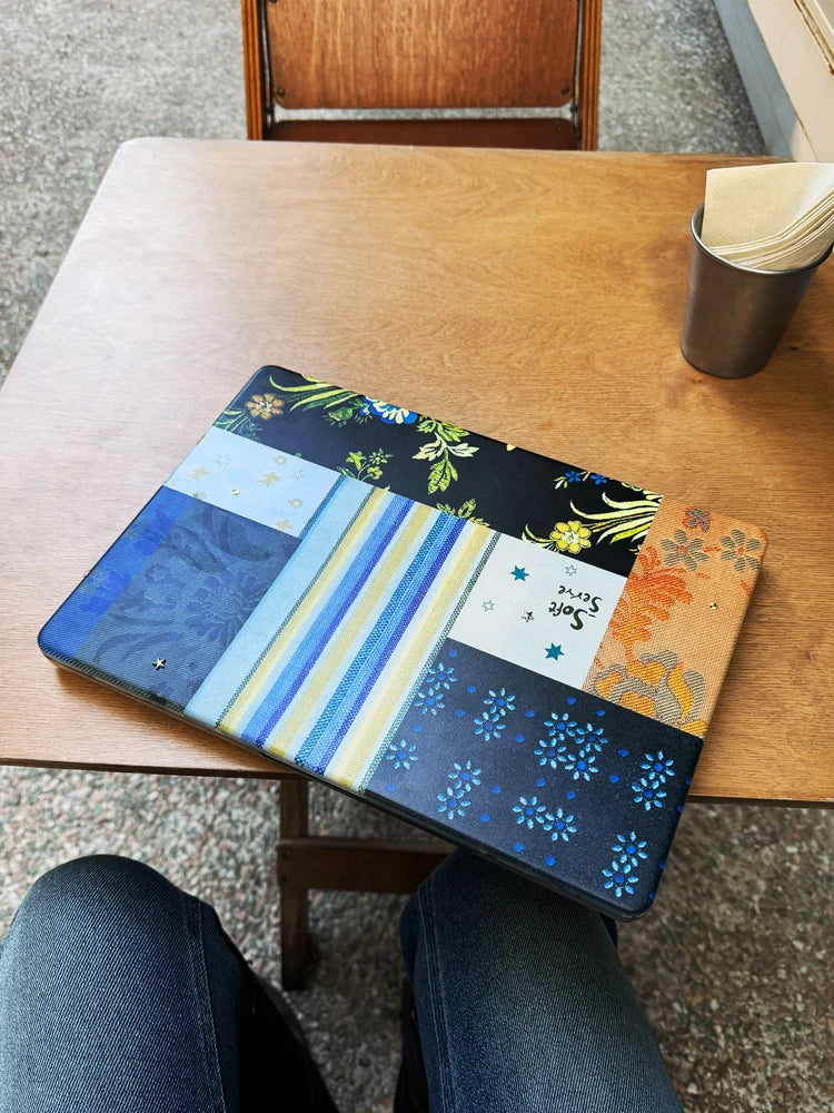 Satin Floral Patchwork Laptop Case - TRLab Shop