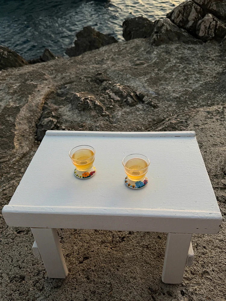 Hand-Painted Floral Sake Cup - TRLab Shop