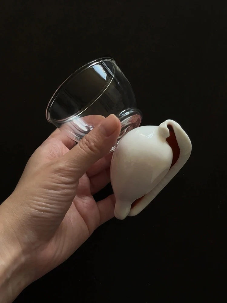 Coastal Seashell Ceramic Tea Cup