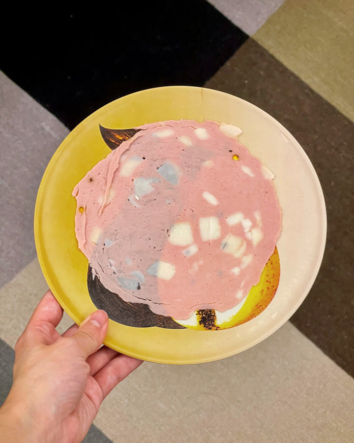 Double Pear & Egg Bamboo Fiber Plate