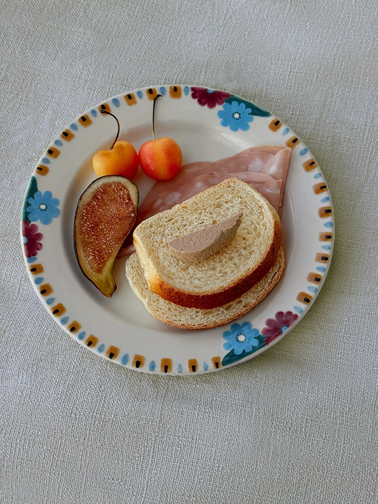 Hand-Painted Floral Display Plate - TRLab Shop