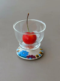 Hand-Painted Floral Sake Cup