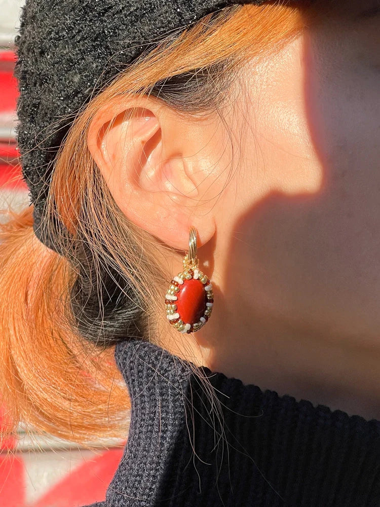 Magic Stone Beaded Earrings - TRLab Shop