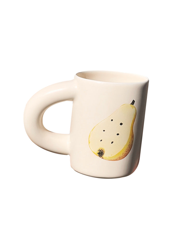 Halved Pear Macaroni Mug
