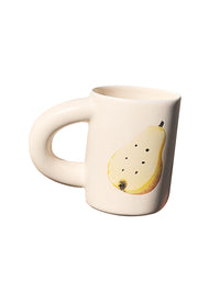 Halved Pear Macaroni Mug