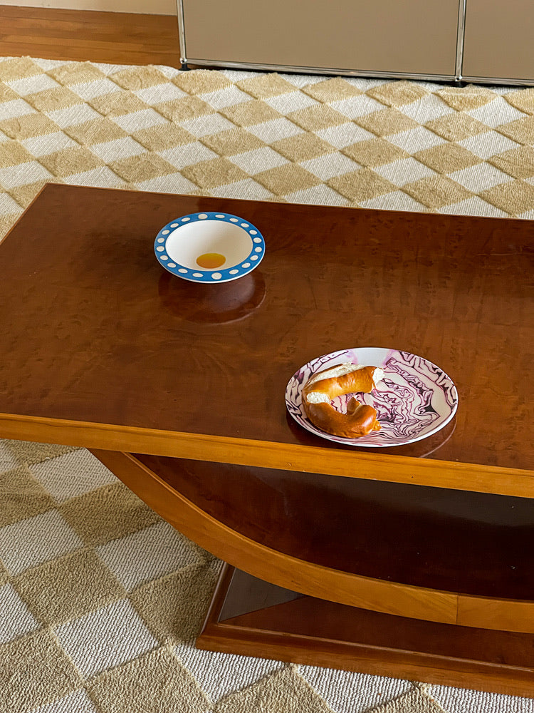 Red Cabbage & Pumpkin Stripe Plate - TRLab Shop