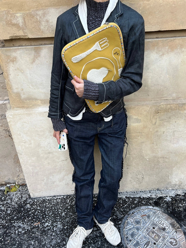 Pear Placemat Laptop Messenger Bag