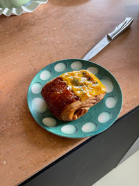 Double Pear & Egg Bamboo Fiber Plate