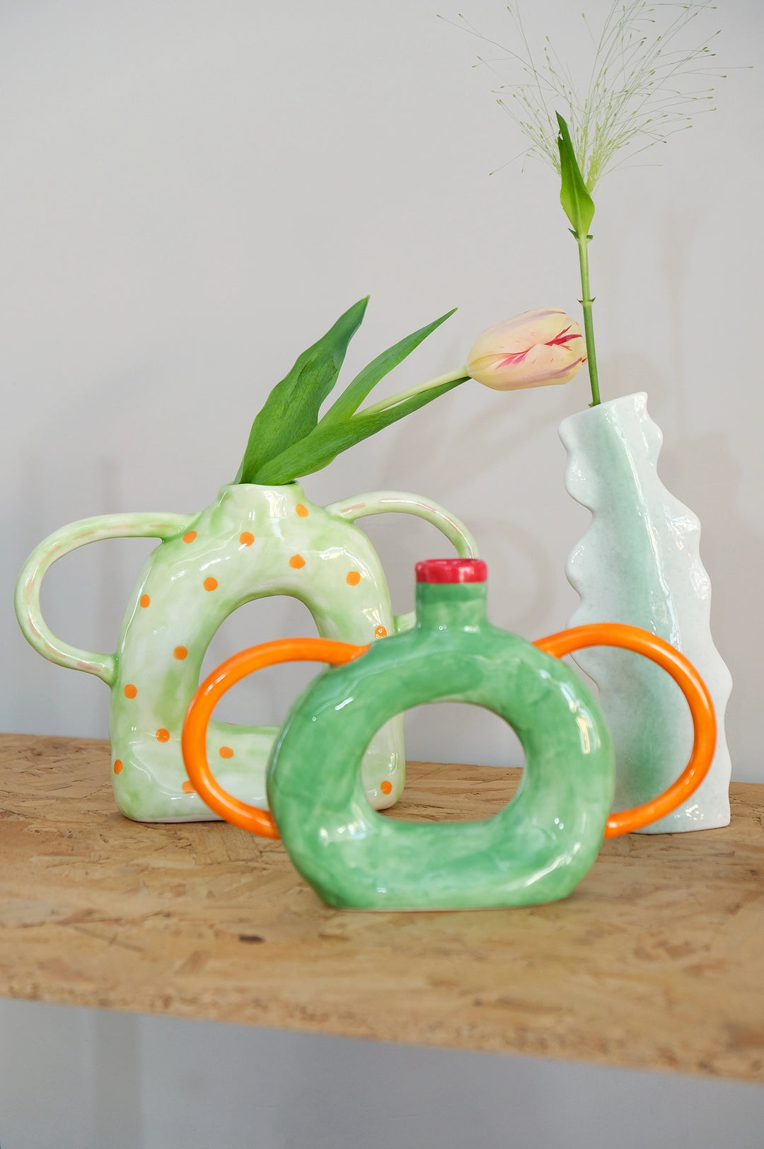 Ceramic Cactus-Shaped Vase